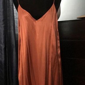 H&M strappy pumpkin midi dress